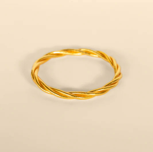 bracelet bouddhiste, porte bonheur, tendance, twist, or, vente en ligne