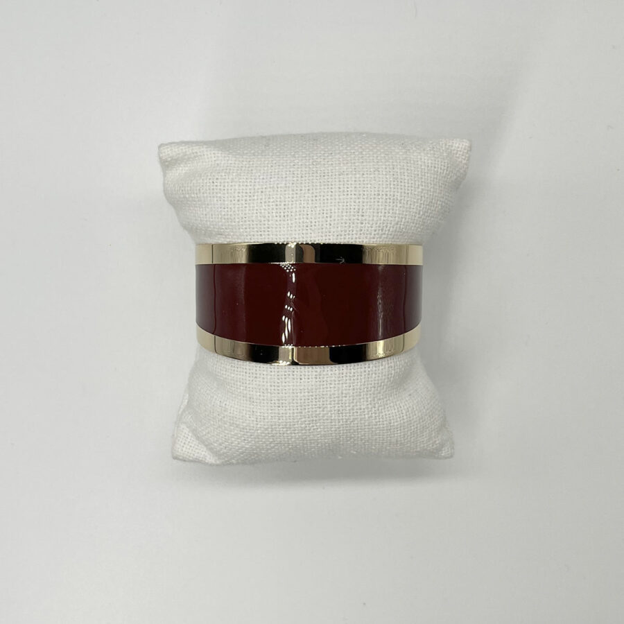 jonc acier inoxydable - bracelet large émaillé - boutique bijoux en ligne