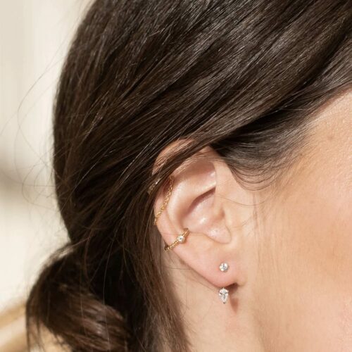 boucles d'oreilles Nolwen - boucles plaqué or - bijoux créateur - boutique bijoux en ligne