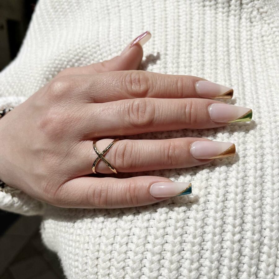 Bague Lisa, croisé, doré, acier inoxydable, en vente en ligne