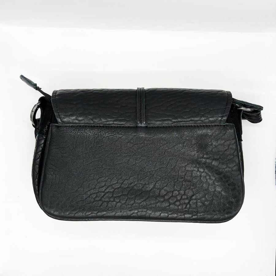 sac Shelby mila Louise - sac noir cuir bubble - boutique bijoux en ligne