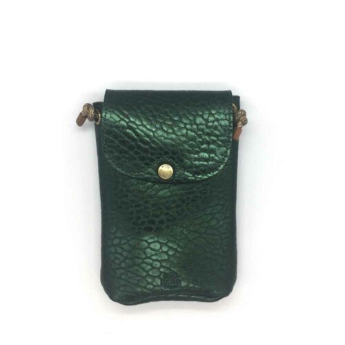 pochette telephone Roel cuir bubble vert Mila Louise boutique mieux vente en ligne