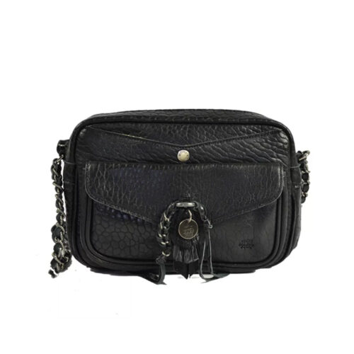 Sac Orelia E cuir bubble noir - sac orelia mila louise - boutique bijoux en ligne